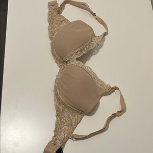 Natori Tan Feathers Lace Bra